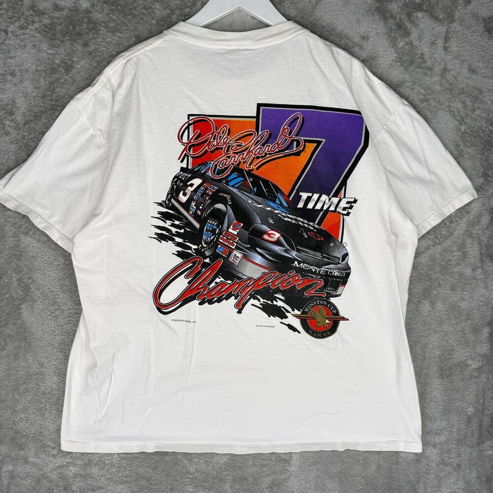 Vtg 90s Dale Earnhardt T-Shirt Men 2XL Chase Nascar Winston Cup Champion 1997